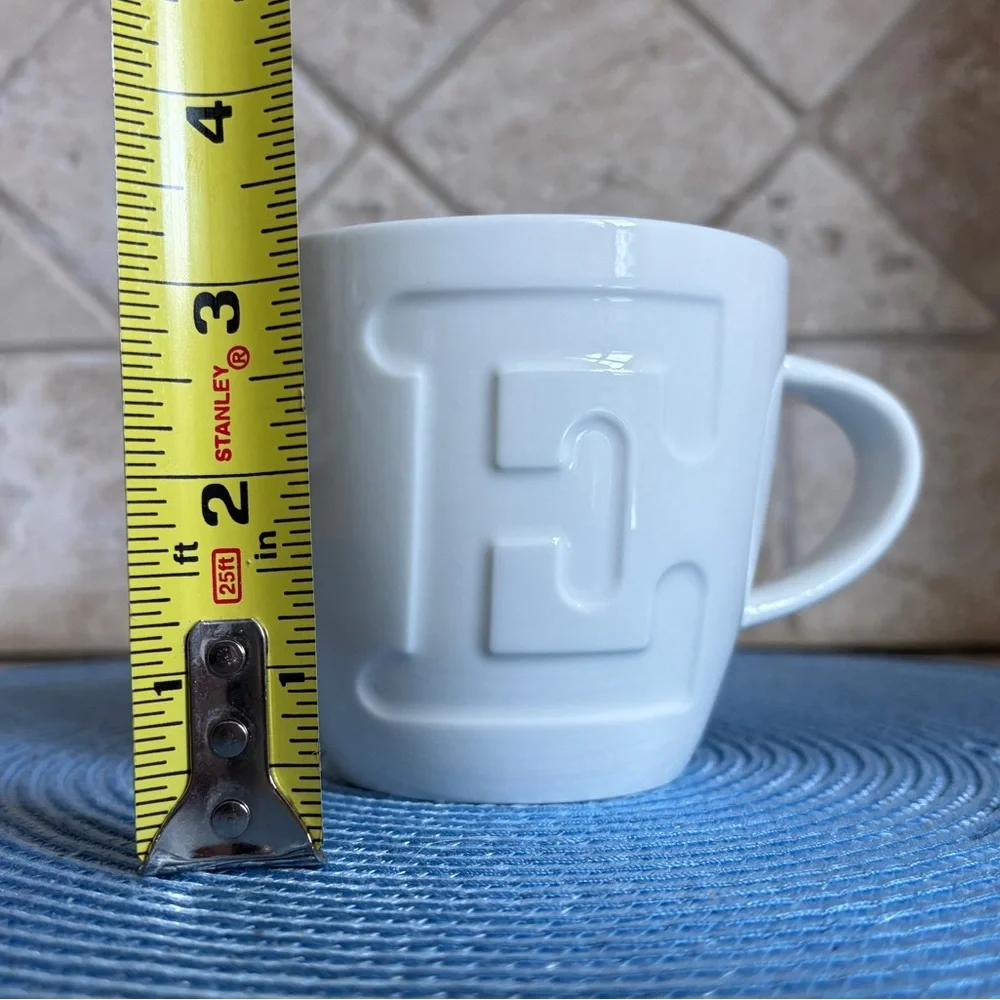 Designer Keith Brymer Jones Original Embossed Letter E Mug Cup - Picture 8 of 8